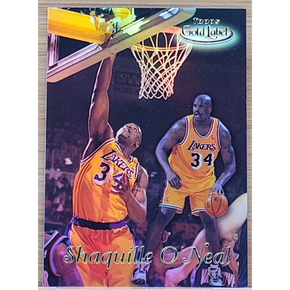 1997-98 TOPPS GOLD LABEL SHAQUILLE O'NEAL GL 2 LAKERS